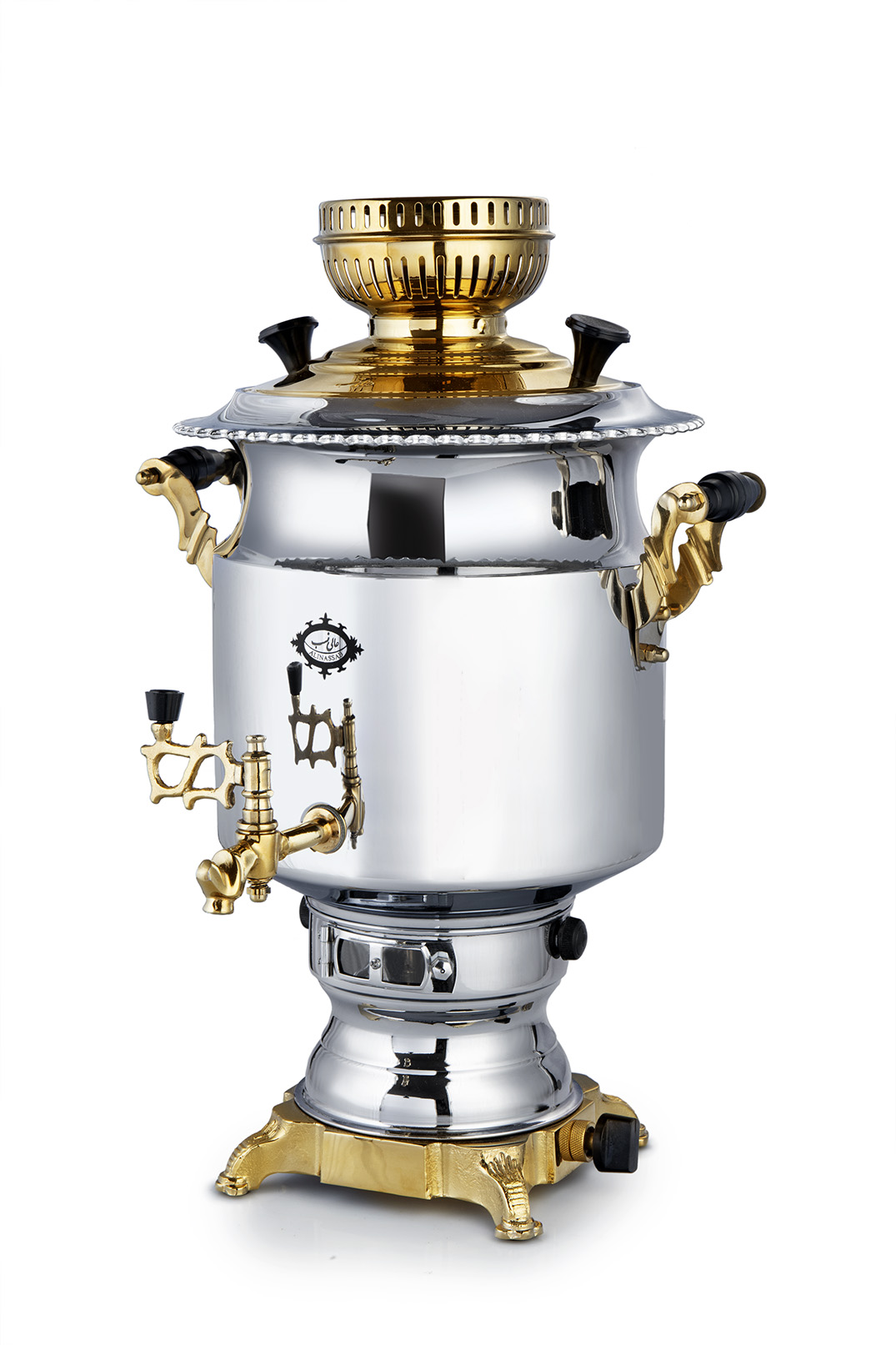 Abtin Nafis (Golden) 6 Liters Gas Burning Samovar
